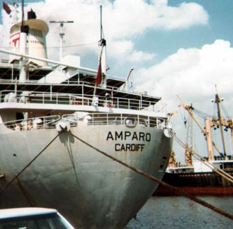 Stern view of ship