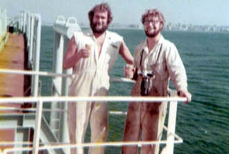 Two engineers arriving Durban