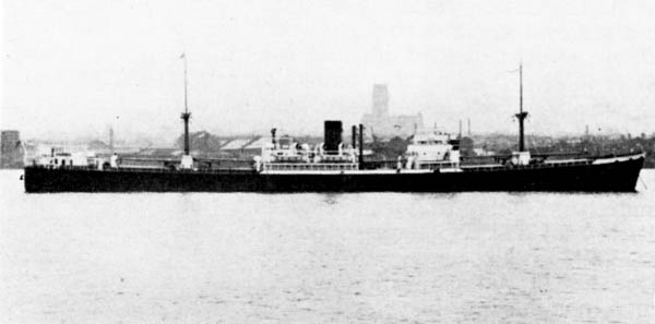 Full view of vessel in the Mersey