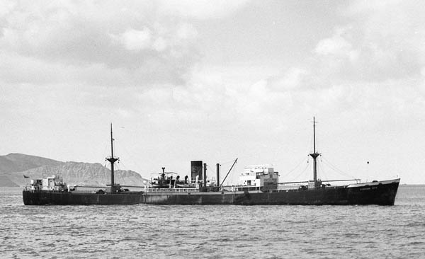 Vessel at anchor Aden after the fire