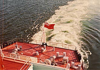 View of aft deck