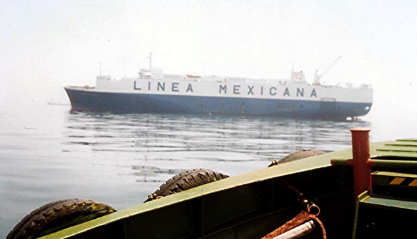 Guanajuato at anchor off Kanda