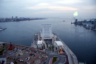 View of Kobe port
