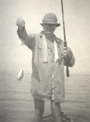 Captain Harris fishing