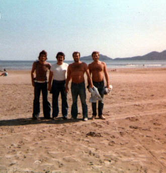 Officers on the beach