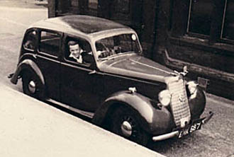 Tom White with his car
