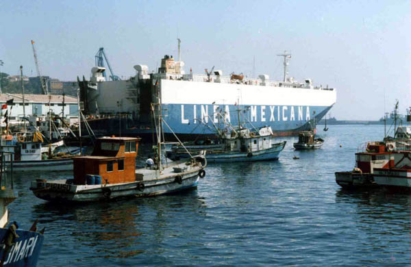Ship alongside at Valparaiso