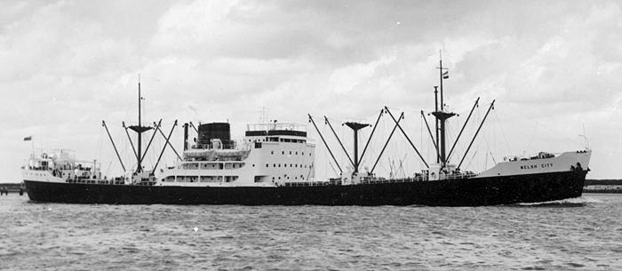 The ship leaving Capetown