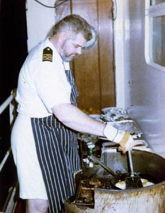 Pete Borroughs cooking at BBQ