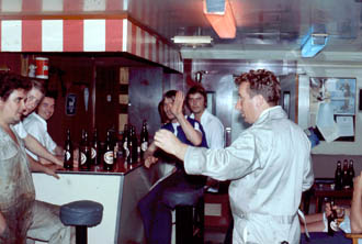 Officers in Welsh City bar